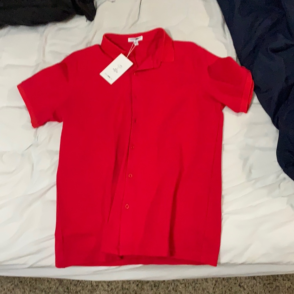 Owen short sleeve woven top